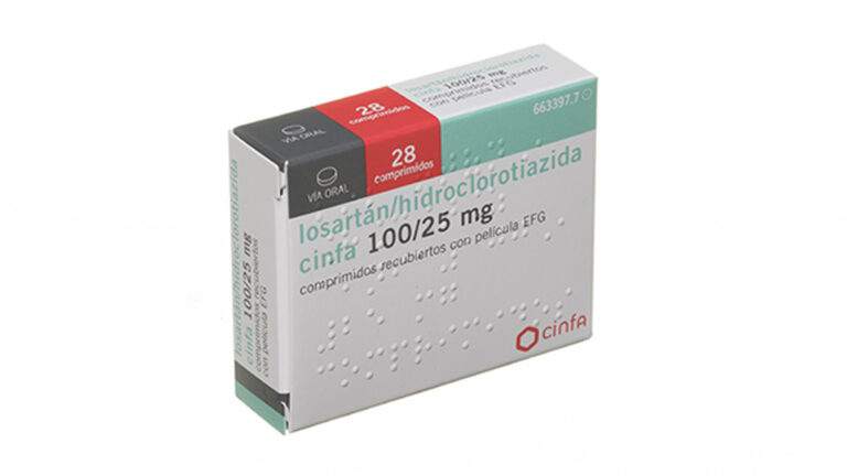 25 mg Losartan: Prospecto, indicaciones y dosificación de Teva-Ratiopharm comprimidos recubiertos con película