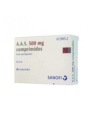 AAS 500 mg: Ficha Técnica de Comprimidos de AAS 100 mg