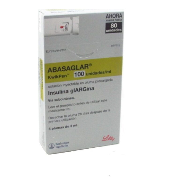 Abasaglar 100 unidades/ml KwikPen: ¿Para qué sirve esta solución inyectable en pluma precargada?