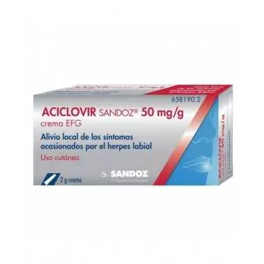 Aciclovir crema: prospecto, receta y dosis (Pharmagenus 50 mg/g, EFG)
