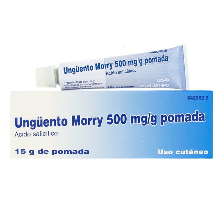 Ácido salicílico para ojo de gallo: Prospecto Ungüento Morry 500 mg/g Pomada – Información y Uso