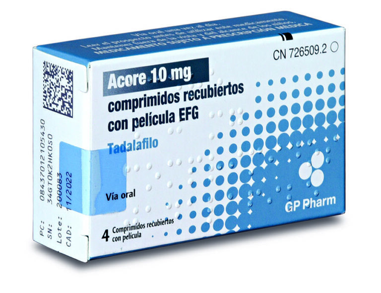 Acore 10 mg: Prospecto, Comprimidos Recubiertos, Película EFG [SEOP]