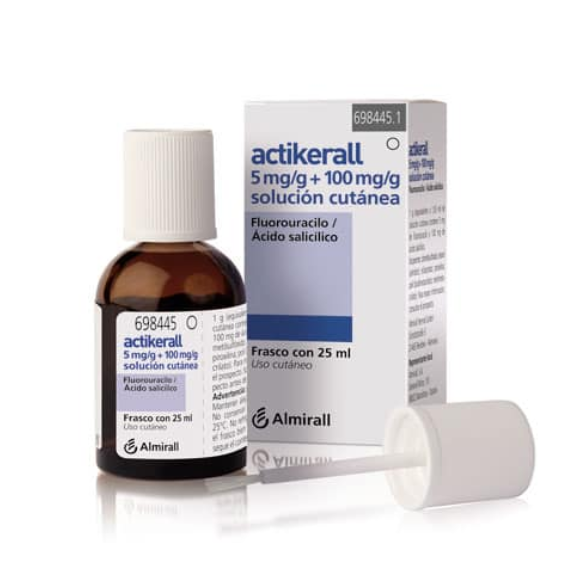Actikerall: cómo usar, prospecto y dosis recomendada – 5 mg/g + 100 mg/g solución cutánea