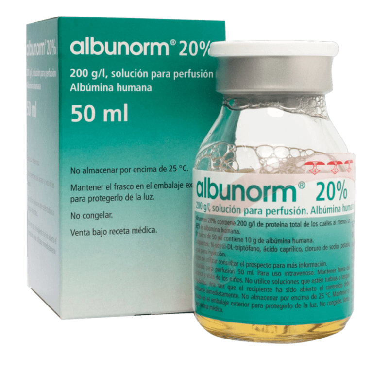 Albumina humana Octapharma 20%: Precio, prospecto y solución para perfusión