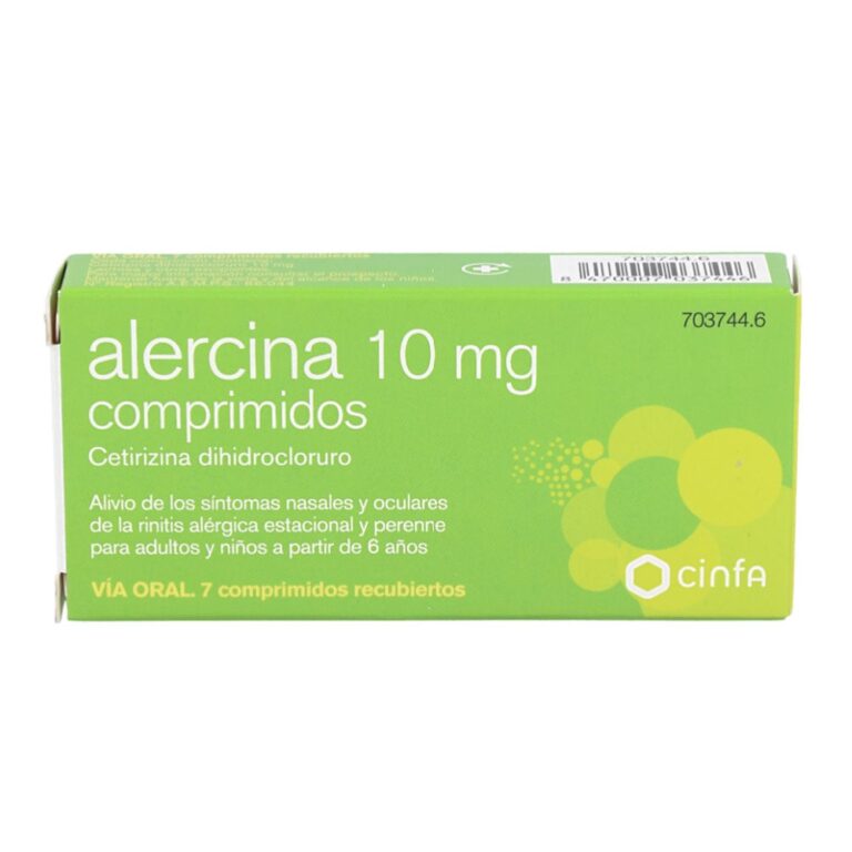 Alercina 10 mg Comprimidos: English Prospect