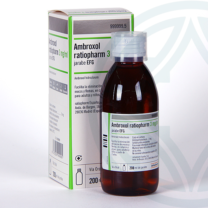 Ambroxol 3mg/ml: Prospecto y información sobre el jarabe Ratiopharm EFG