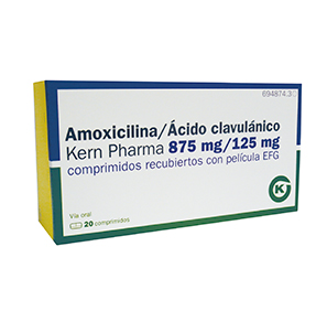 Amoxicilina Ácido Clavulánico 875 mg/125 mg – Prospecto, Comprimidos y EFG