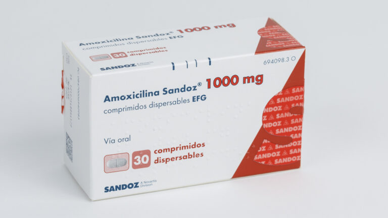 Amoxicilina para neumonía: ficha técnica y dosis de 1000 mg en comprimidos dispersables EFG