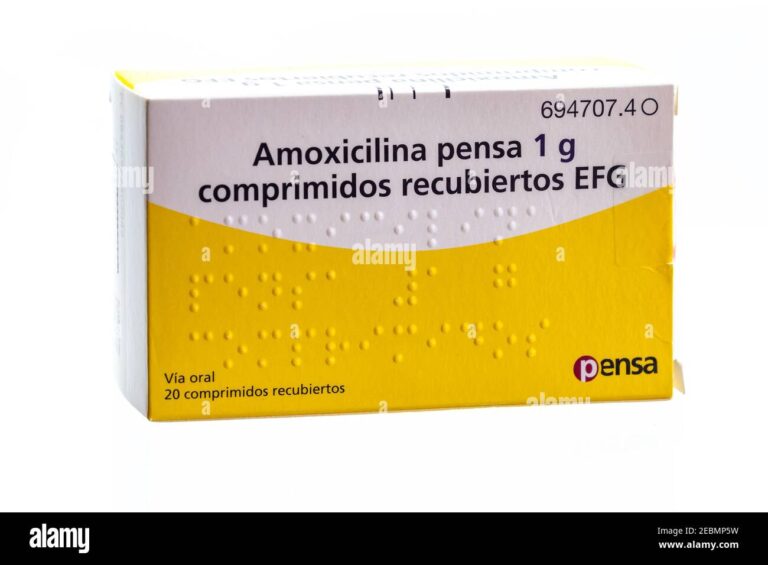 AMOXICILINA PENSA 1g: Prospecto, Comprimidos Recubiertos y Posología