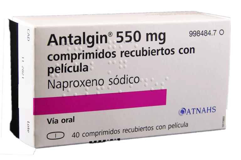 Antalgin 550 mg: Ficha técnica y usos para la regla | Comprimidos recubiertos con película