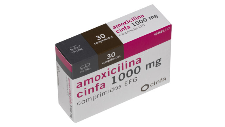 Antibiótico en sobres: Prospecto de Amoxicilina Cinfamed 1000 mg EFG