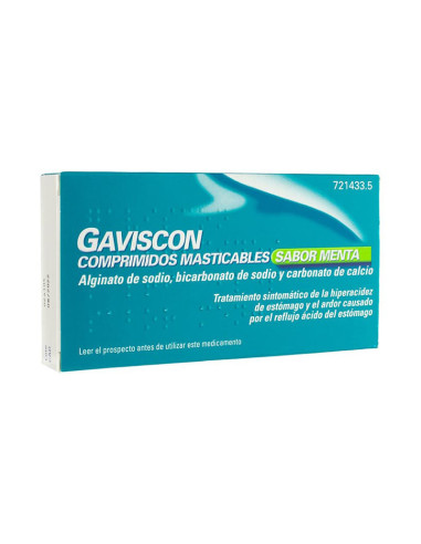 Antibióticos para perros – Prospecto Gaviscon Comprimidos Masticables Sabor Menta