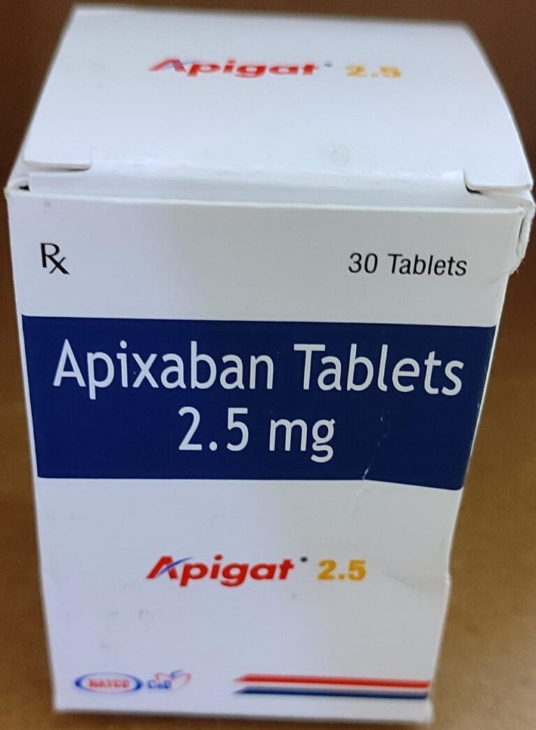 Apixaban TAD 2.5 mg: Comprimidos para moretones en la columna vertebral (EFG)