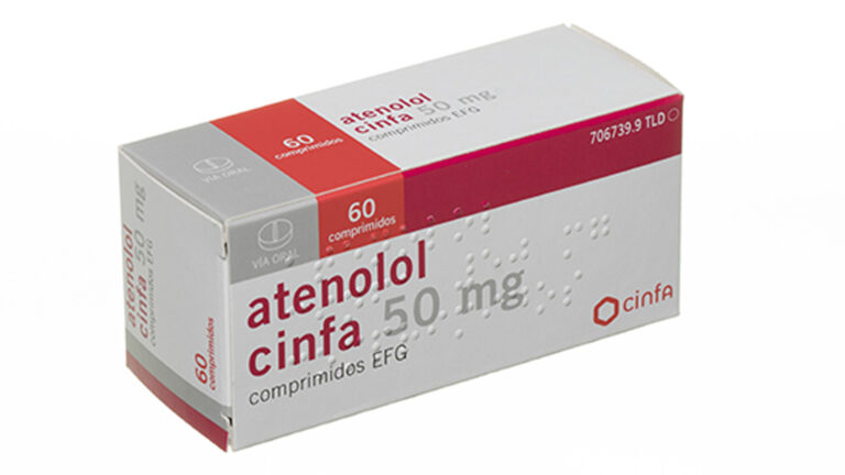 Atenolol Ficha Técnica: Comprimidos de Atenolol ALTER 50 mg – EFG