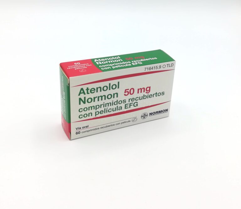 ATENOLOL NORMON 50 mg: Prospecto, Comprimidos Recubiertos EFG