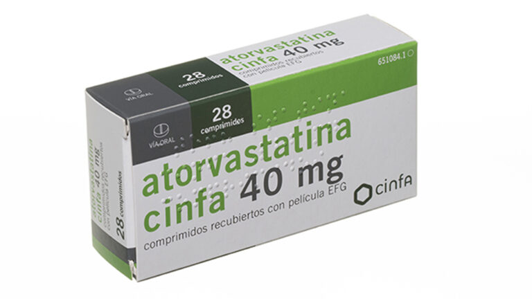Atorvastatina Cinfa 40 mg: Prospecto, Comprimidos Recubiertos con Película EFG