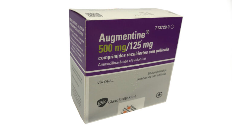 Augmentine Sin Receta: Prospecto y dosis de 500 mg/125 mg comprimidos recubiertos con película