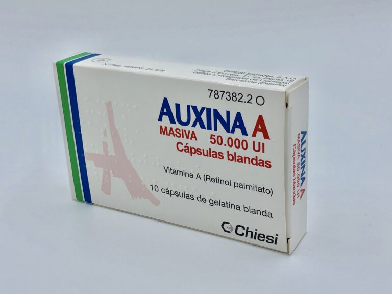 Auxina Vitamina A: Ficha Técnica de las Cápsulas Blandas de 50.000 UI