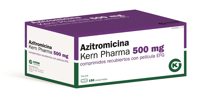 Azitromicina Kern Pharma 500 mg: Prospecto, dosis y efectos – Comprimidos recubiertos EFG