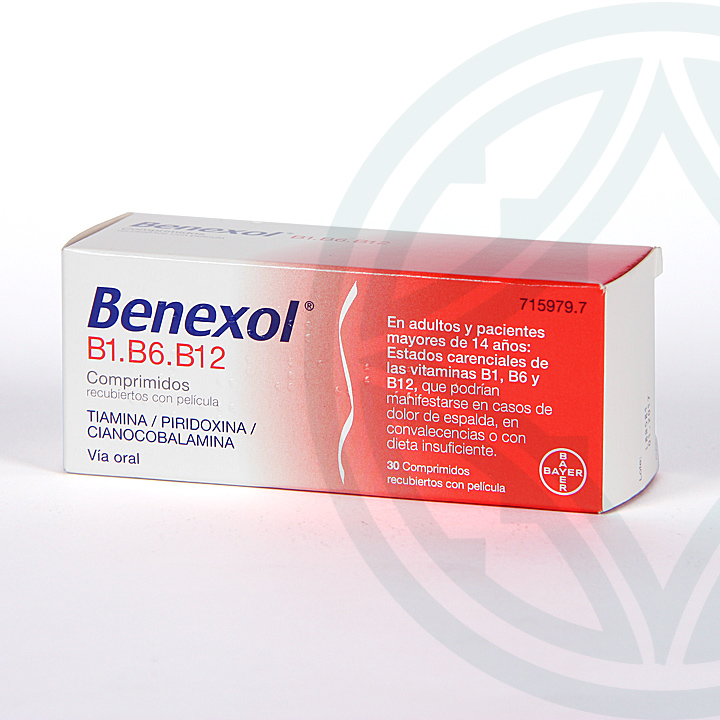 Beneficios de Benexol B1-B6-B12 en comprimidos recubiertos con película – Información