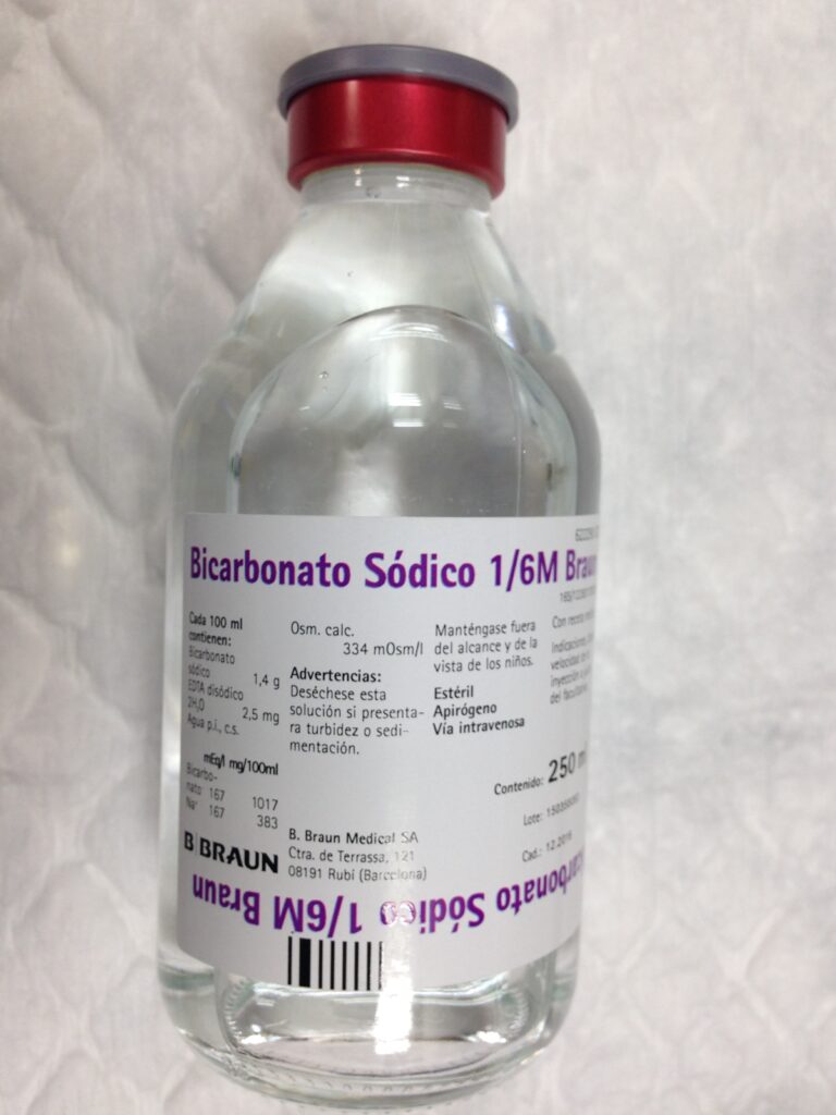 Bicarbonato sodico 1/6 M Mein solución para perfusión – Prospecto y usos