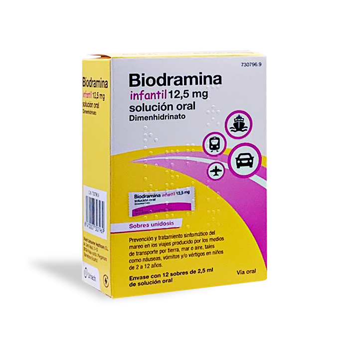 Biodramina Infantil Sobres: Prospecto, dosis y precauciones