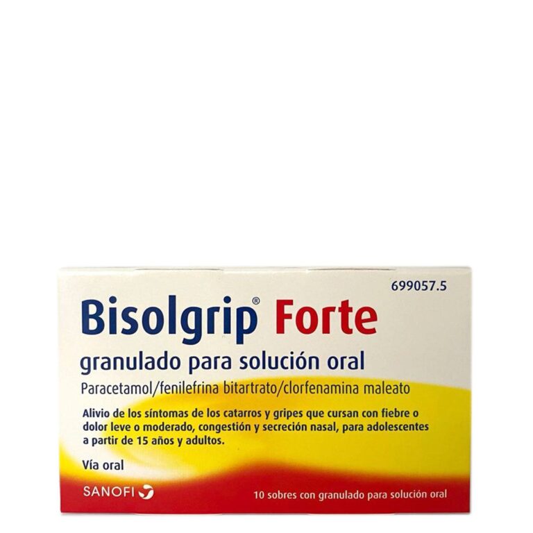 Bisolgrip Forte: Cada Cuántas Horas, Prospecto, Granulado para Solución Oral