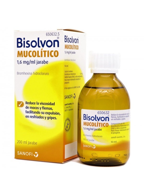 Bisolvon Mucolítico 1,6 mg/ml Jarabe - Prospecto y Beneficios