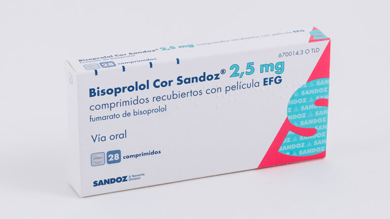 Bisoprolol Cor Sandoz 2.5 mg: Ficha Técnica, Comprimidos Recubiertos con Película EFG