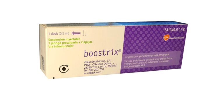 Boostrix embarazo: información técnica sobre la vacuna en jeringa prellenada
