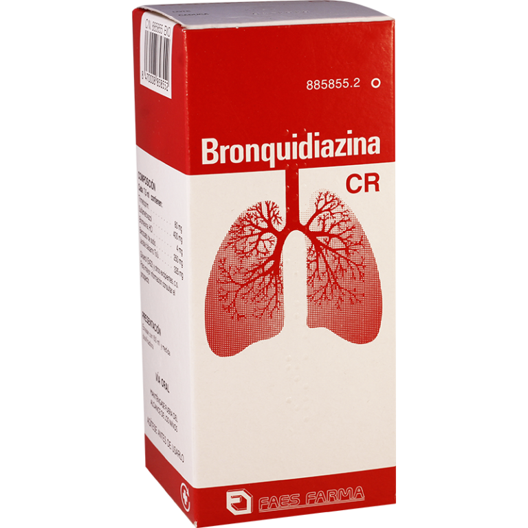 Bronquidiazina Jarabe: Sin Receta – Prospecto y Uso de Bronquidiazina CR Suspensión Oral