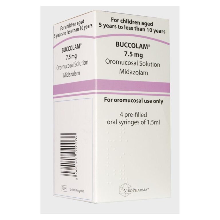 Buccolam 7.5 mg: prospecto y usos de la solución bucal