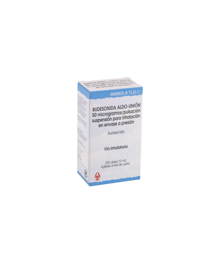 Budesonida Aldo-Union 50 mcg: Ficha técnica y características del inhalador en aerosol