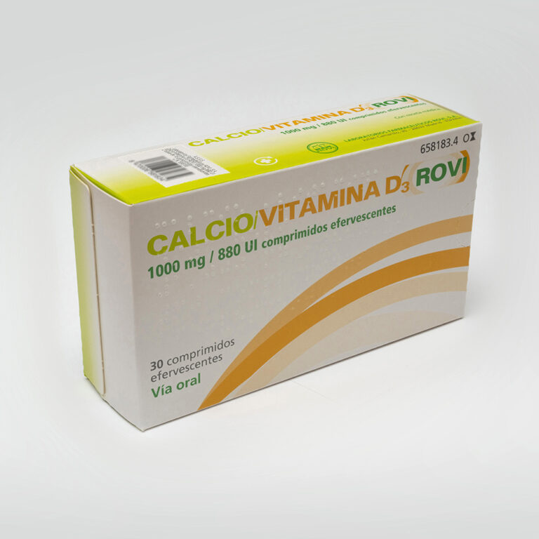 Calcio y Vitamina D Masticable: Prospecto de los Comprimidos Rovi 1000 mg/880 UI