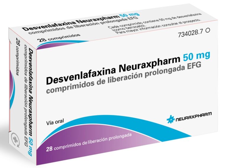 Cambio de antidepresivo: Desvenlafaxina Neuraxpharm 100 mg – Prospecto y efectos a largo plazo (EFG)