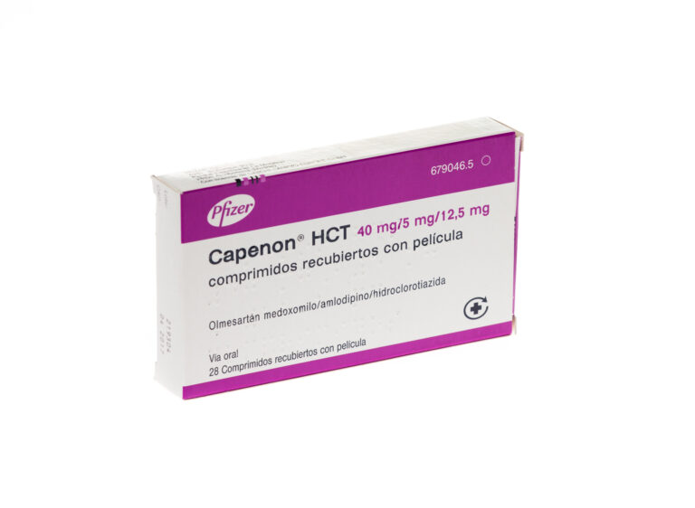 Capenon HCT 40 mg/10 mg/12,5 mg: Prospecto y cómo tomar los comprimidos recubiertos con película