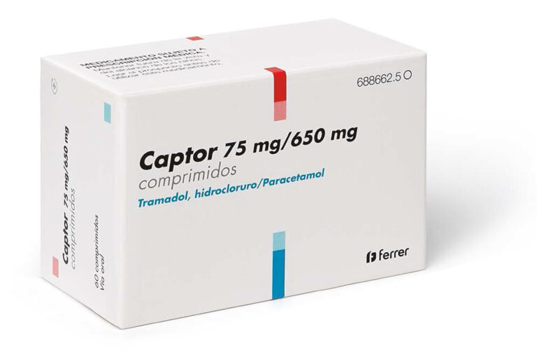 Captor 75 mg/650 mg: precio, prospecto y comprimidos