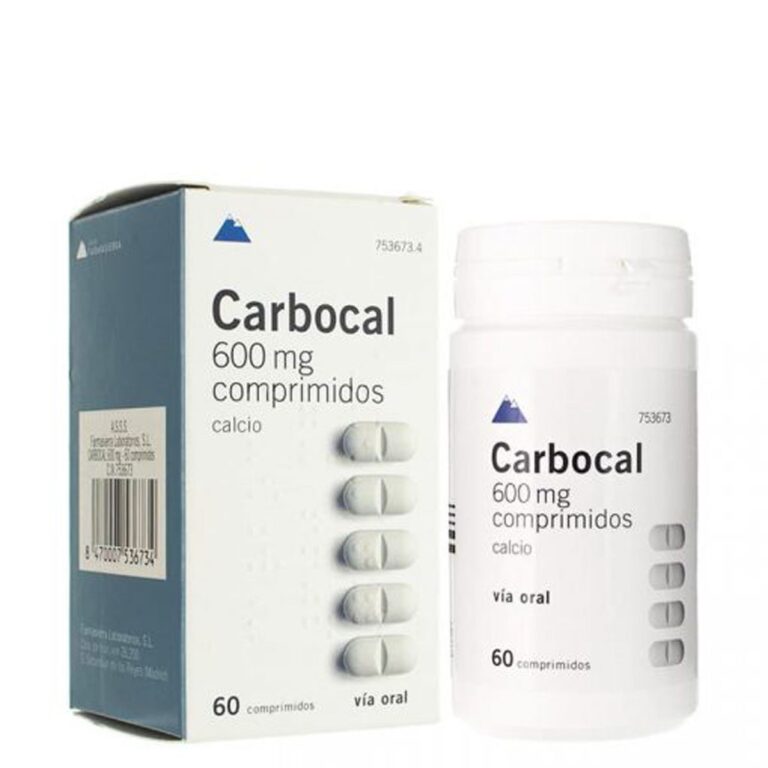 Carbocal D 60 Comprimidos – Prospecto y dosificación del Carbocal 600 mg