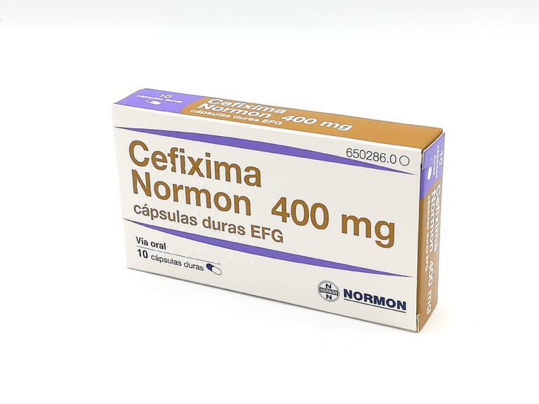 Cefixima Mabo 400 mg: Información técnica sobre cápsulas duras EFG