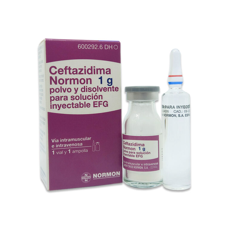 Ceftazidima Normon 1g: Información del producto y cómo se utiliza (EFG)