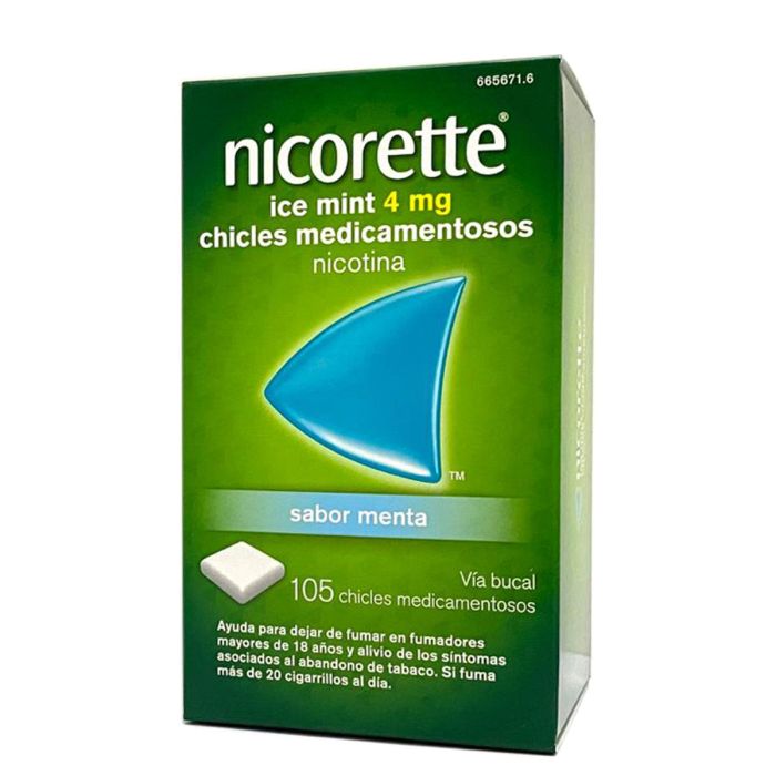 Chicles de Nicotina Precio: Información y características de Nicorette Ice Mint 4 mg