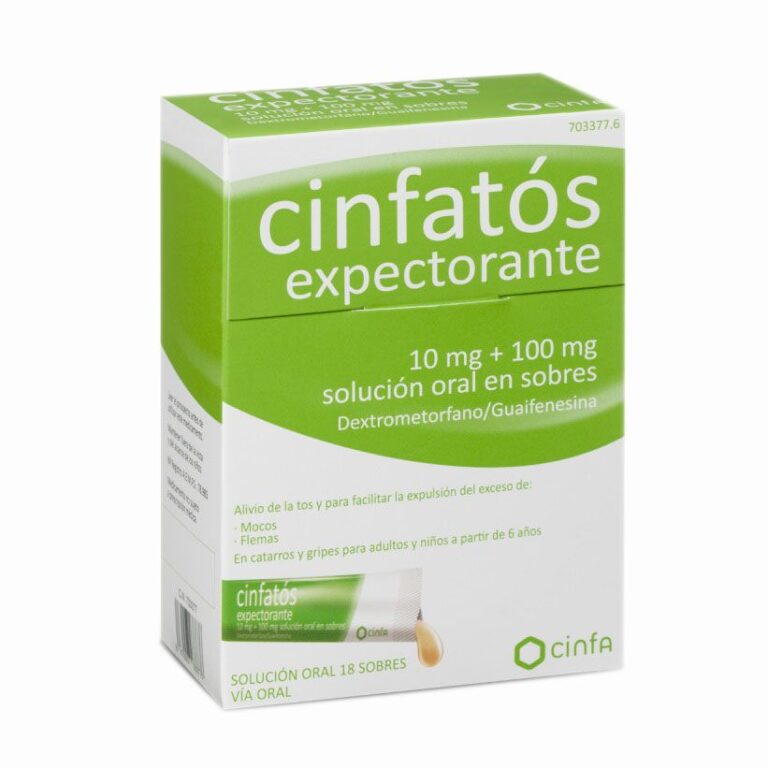 Cinfatos expectorante sobres: prospecto y dosis recomendada