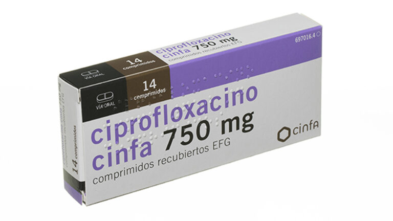 Ciprofloxacino 750 dosis: prospecto, información y efectos secundarios