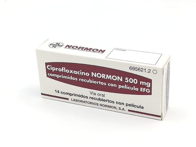 Ciprofloxacino para diarrea: dosis y ficha técnica del producto ALTER 500 mg comprimidos recubiertos con película EFG