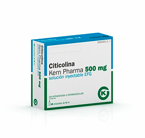 Citicolina 1000 mg: Prospecto de la solución inyectable Kern Pharma 500 mg EFG