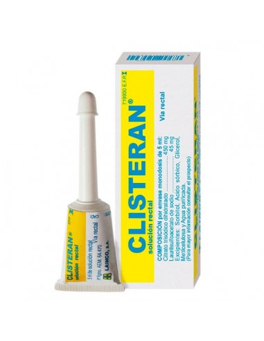 Clisteran 450 mg: Cómo usar y prospecto de Solución Rectal