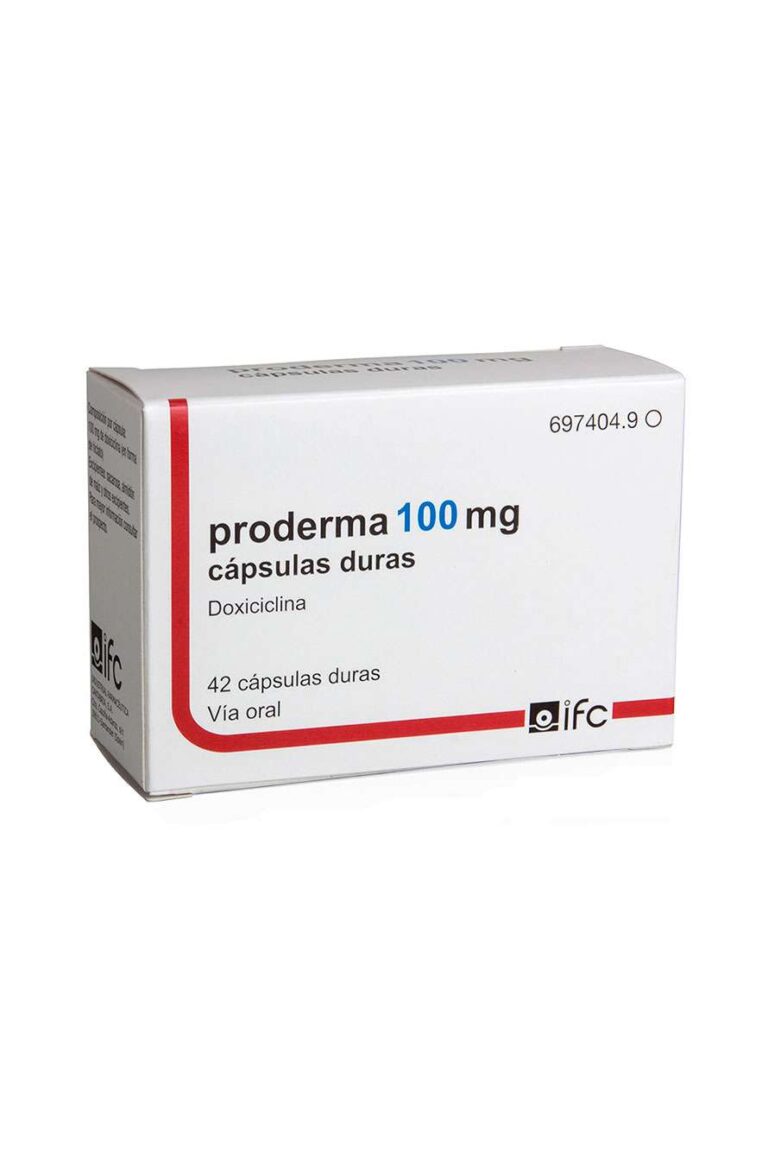 Comprar Doxiciclina 100 mg sin receta – Prospecto de Proderma