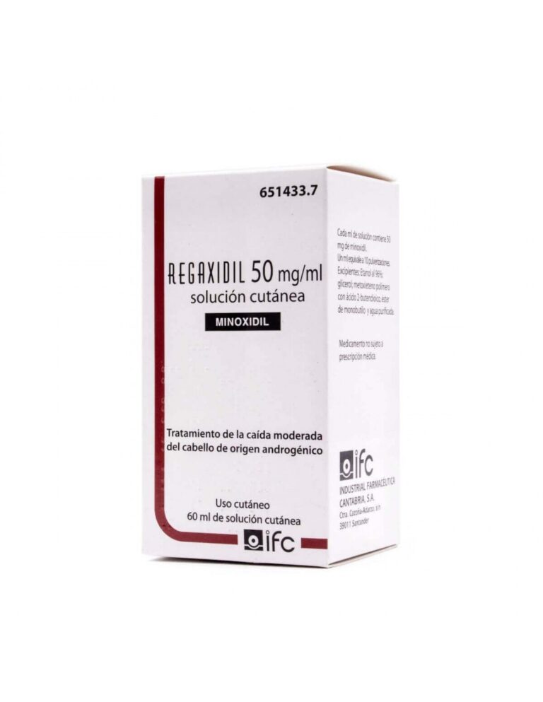 Conoce los efectos secundarios del Regaxidil en su presentación en solución cutánea de 50 mg/ml