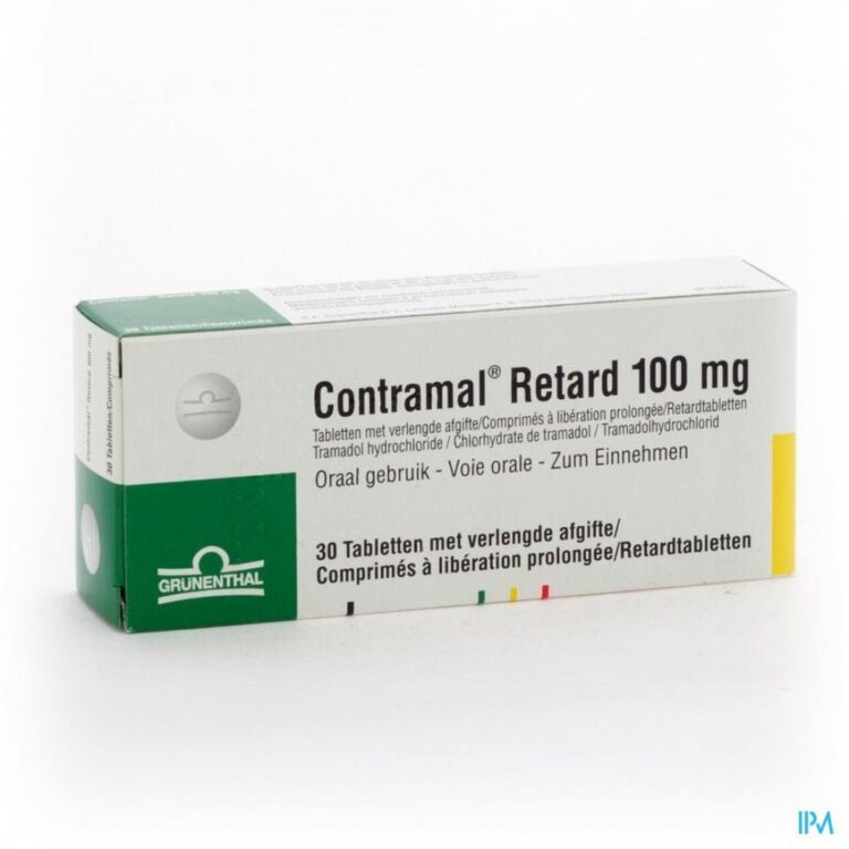 Contramal Retard 100 mg – Prospecto y beneficios