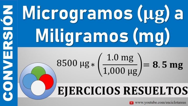 Conversión de 25 microgramos a miligramos | Ficha Técnica Beglan